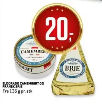 Bunnpris Eldorado Camembert Og Fransk Brie tilbud