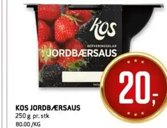 Bunnpris Kos Jordbærsaus tilbud
