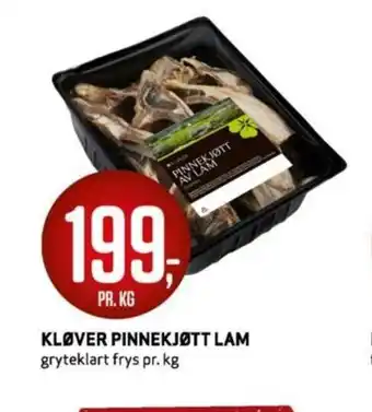 Bunnpris Kløver Pinnekjøtt Lam tilbud