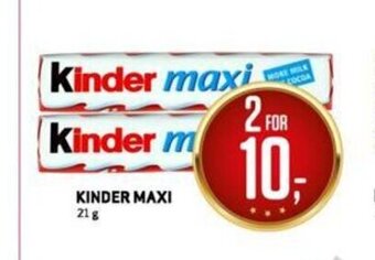 Bunnpris Kinder Maxi tilbud