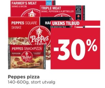 Meny Peppes pizza tilbud