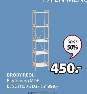JYSK Broby reol tilbud