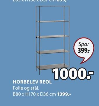 JYSK Horbelev reol tilbud