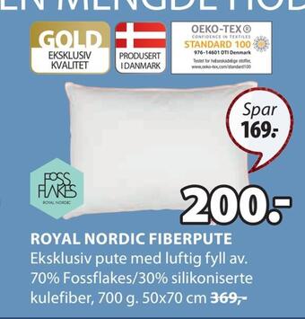 JYSK Royal nordic fiberpute tilbud