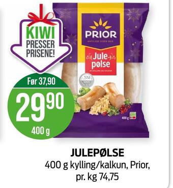 Kiwi Julepølse tilbud