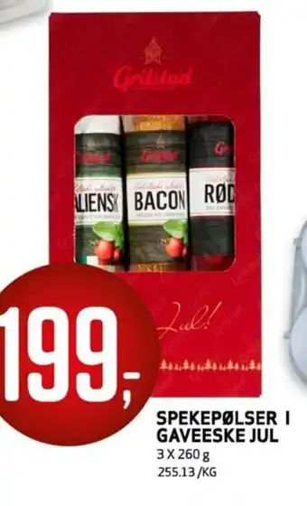 Bunnpris Spekepølser I Gaveeske Jul tilbud