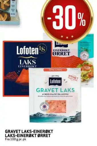 Bunnpris Gravet Laks-Einerøkt Laks-Einerøkt Ørret tilbud