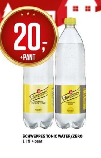 Bunnpris Schweppes Tonic Water/ Zero tilbud
