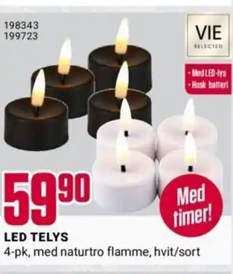 Europris Led Telys tilbud