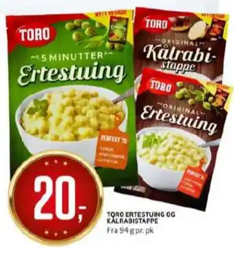 Bunnpris Toro ertestuing tilbud