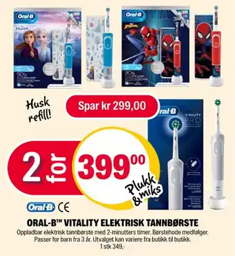 Coop Extra Braun oral-b eltannbørste tilbud