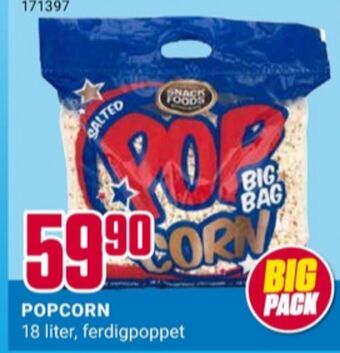 Snack foods popcorn