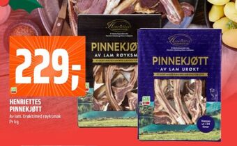 Coop Obs Henriettes pinnekjøtt tilbud