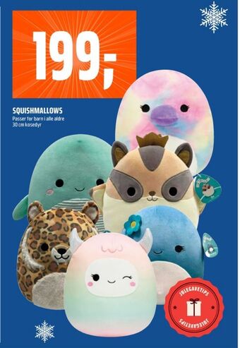 Coop Obs Squishmallows plysjdyr tilbud