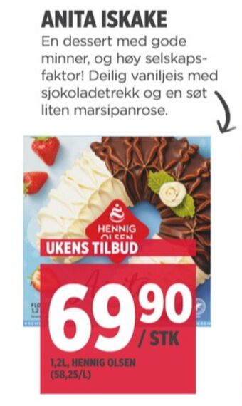 Meny Hennig-olsen iskake tilbud