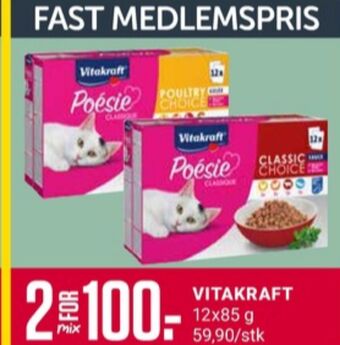Europris Vitakraft kattemat tilbud