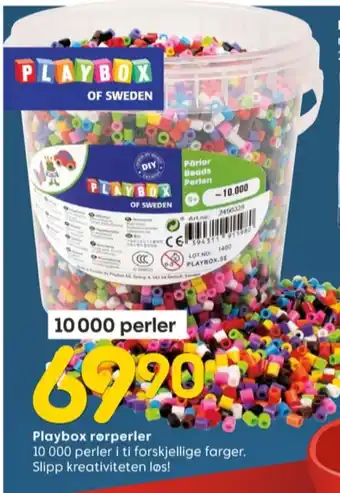 Rusta Playbox perler tilbud