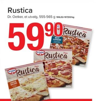 Eurospar Rustica pizza tilbud