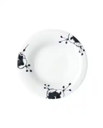 Christiania Glasmagasin Porsgrunds porselænsfabrik maxistrå sort fat dyp pasta tallerken 31cm tilbud