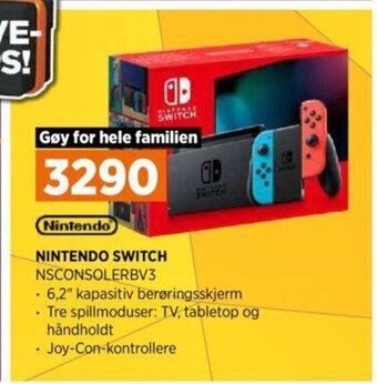 POWER Nintendo Switch NSCONSOLERBV3 tilbud