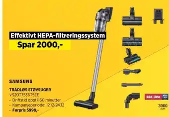 POWER Trådløs Støvsuger VS20T7536T5EE tilbud