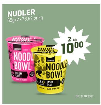 Holdbart Nudler tilbud