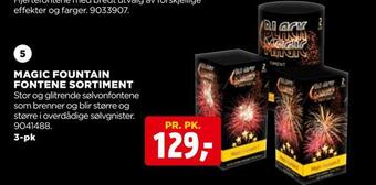jem & fix Magic fountain fontene sortiment tilbud