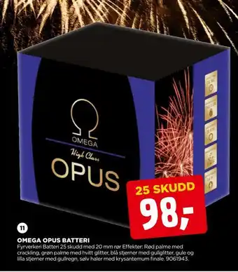 Omega opus batteri