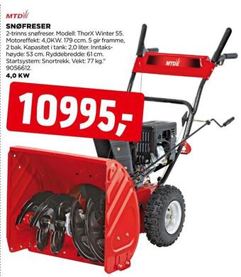 jem & fix Snøfreser tilbud