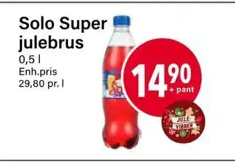 Nærbutikken Solo Super Julebrus tilbud