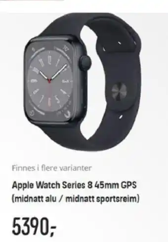 Elkjøp Apple Watch Series 8 45mm GPS tilbud