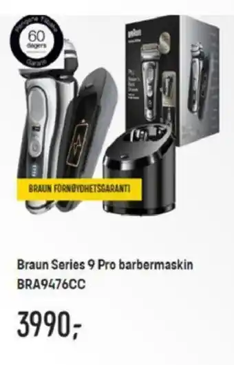 Elkjøp Braun Series 9 Pro Barbermaskin BRA9476CC tilbud