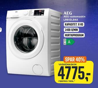 Skousen Aeg vaskemaskin lr612l84a tilbud