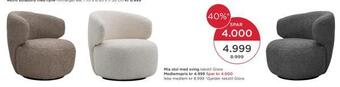 Møbelringen Mia stol med sving tilbud