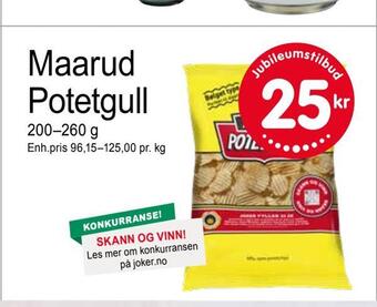 Joker Maarud potetgull tilbud