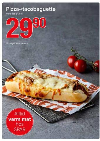 Spar Pizza-/tacobaguette tilbud
