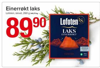 Spar Einerrøkt laks tilbud