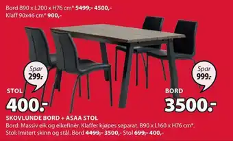 JYSK Asaa stol tilbud