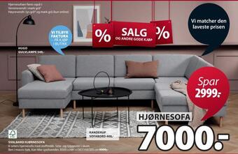 JYSK Svalbard hjørnesofa tilbud