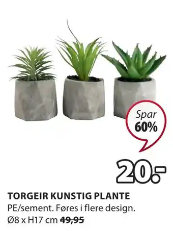 JYSK Torgeir kunstig plante tilbud