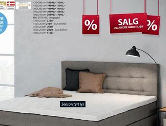 JYSK H50 stitched sengegavl tilbud