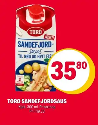 Coop Extra Toro Sandef Jordsaus tilbud