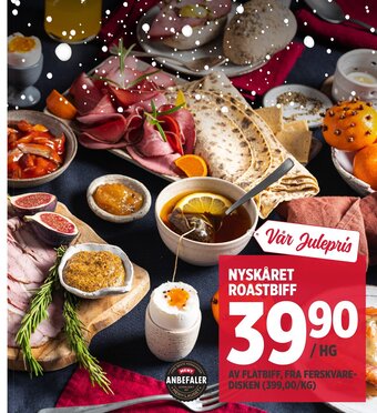Meny Nyskåret Roastbiff tilbud