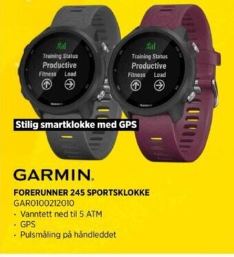POWER Garmin Forerunner 245 Sportsklokke tilbud