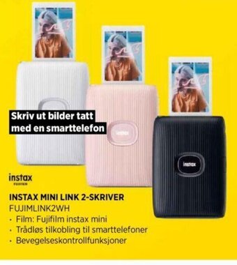 POWER Instax Mini Link 2-Skriver tilbud