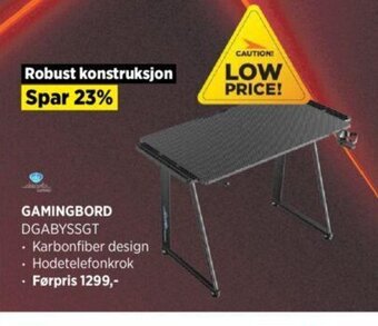 POWER Gamingbord DGABYSSGT tilbud