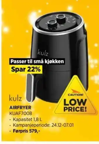 POWER Airfryer KUAF7008 tilbud