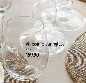 Nille Vinissimo Vannglass tilbud