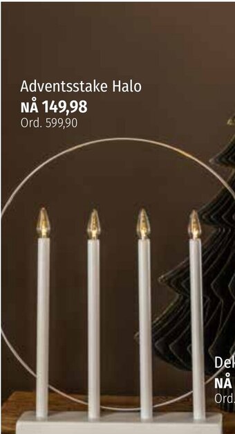 Nille Adventsstake Halo tilbud