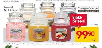 Rusta Yankee candle duftlys tilbud